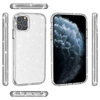 Étui de luxe transparent brillant à paillettes pour iPhone 18 17 16 15 14 13 15ProMax 11 12 Mini 12Pro 13Pro Coque rigide pour téléphone
