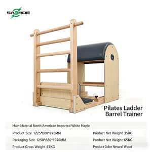 Saerde บันไดบาร์เรลสำหรับพิลาทิสชุดรีฟอร์มเมอร์5ชิ้นพร้อมเตียงคาดิลแลคและเก้าอี้ wunda สำหรับการพาณิชย์บันไดสตูดิโอ - Product Image 5