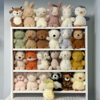 Boneka Hewan Berambut Keriting Gaya Instagram yang Lucu, Boneka Beruang Kecil, Mainan Boneka Plush, Boneka Cakar Hadiah, 8-inci untuk Pernikahan