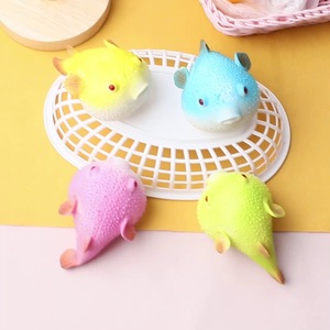 Most Popular TPR Cartoon Ocean Animal Puffer Fish Squishy Promotional Gift Decompression <b>Squeeze</b> Toys for Kids and Adults - Product Image 4