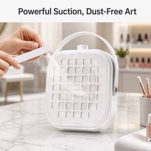 Mini aspirateur à poussière pour ongles en plastique, silencieux, avec filtre à poussière, portable, 220V, pour salon de manucure acrylique, usage domestique - Product Image 4