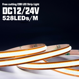 Bande LED COB Blanc Chaud 2700K, Découpable N'importe Où, Sans Points Visibles, Ra90, CRI Élevé pour Couloirs d'Hôtels - Product Image 1