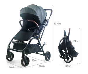 Cochecito de bebé con precio, cochecito de bebé de lujo, 3 en 1 asiento de <span class=keywords><strong>coche</strong></span>, se convierte en cochecito en segundos - Product Image 6