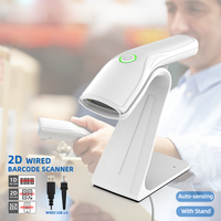 Escáner de Códigos de Barras USB con Cable Ayan 2D, Escáner de Códigos QR Portátil, Sensor CMOS de 5mil de Resolución con Detección Automática, Compatible con Múltiples Sistemas Operativos, 1 Año de Garantía