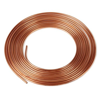 Tuyaux en cuivre souple en spirale de 1/4 et 3/8 pouces, 99,9 % cuivre, conformes à la norme ASTM B280, pour la climatisation