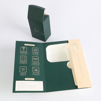 Boîtes cadeaux rigides pliables magnétiques vert sauge, emballage en papier biodégradable pour bougies, portefeuilles avec lamination mate et doublure en éponge