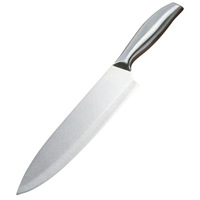 Couteau de chef Santoku en acier inoxydable, lame de 18,5 cm, style minimaliste moderne, usage commercial, éplucheur de fruits/légumes