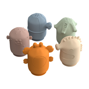 Juguetes de Baño de Silicona para Niños con Forma de Oso, con Pulverizador Desmontable con Ventosa y Mordedor, Producto Personalizado al por Mayor - Product Image 5