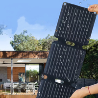 Panneaux solaires laminés monobloc ETFE, efficacité de 23%, 100W, légers et portables pour une utilisation en extérieur et à domicile