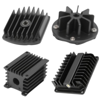Boîtier audio personnalisé OEM ODM avec dissipateur thermique Châssis métallique Service d'usinage CNC Boîtier en aluminium anodisé noir