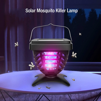 Piles rechargeables à énergie solaire Bug Insect Fly Wasp Piège à moustiques Lampe électronique anti-moustique facile à nettoyer