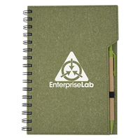 Nouveauté : Carnet de notes A5 personnalisé à spirale, en carton recyclé écologique, avec notes autocollantes rigides et marque-pages – Bloc-notes de bureau