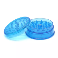 JUJI vente en gros, broyeur en plastique 3 couches 60mm, Logo personnalisé, accessoires pour fumer, broyeur d'herbes de tabac avec rangement