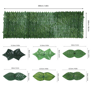 Filet de clôture décoratif de plante verte simulée transfrontalière <span class=keywords><strong>feuille</strong></span> artificielle matière plastique pour bloquer les plantes pour les décorations extérieures - Product Image 2
