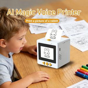 מדפסת קולית חכמה רב תכליתית AI Magic Voice, קופסת מדבקות ניידת ללא דיו לבית, למשרד וללימודים - Product Image 2