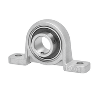 Miniatuur flenslager van zinklegering KP08 8 mm zelfinstellende 2-bouts flensmontage P6 precisie voor encoderas