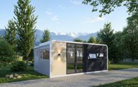 Maison Capsule Préfabriquée Moderne et Respirante 20 pieds, Mini-Maison Modulaire avec Salle de Bain pour Hôtels, Bureaux, Gîtes de Vacances, Assemblage Rapide en Acier