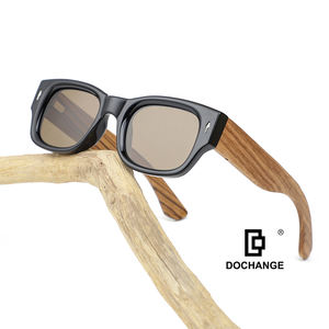 Venta al por mayor vintage de alta gama gafas de sol de madera clásicas unisex diseñador logotipo personalizado barato gafas de sol de plástico polarizadas lentes de sol - Product Image 1