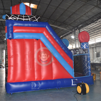 Château gonflable commercial à thème héros pour enfants, pour jouer en extérieur et en intérieur