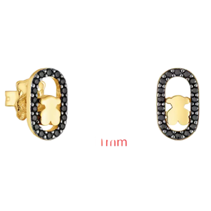 <span class=keywords><strong>Pendientes</strong></span> de Plata de Ley S925 con Baño de Oro y Piedras Naturales con Diseño de <span class=keywords><strong>Oso</strong></span> para Mujer, Estilo Europeo Americano, de Xiong, para Aniversario - Product Image 6