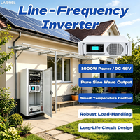 Inversor de Onda Sinusoidal Pura de Larga Duración 1KW/DC48V con Frecuencia de Línea Ajustable 50/60Hz para Bombas, Supermercados, Escuelas y Sitios de Trabajo