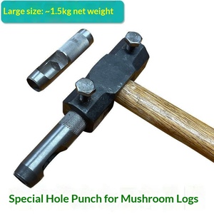 Mushroom basswood planting special hammer tool agaric seed double-headed hammer - Product Image 3