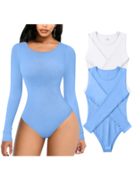 Nueva llegada de ropa de mujer de manga larga de entrenamiento Fitness & Yoga Wear Gym Yoga Bodysuits