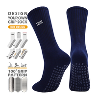 Chaussettes de yoga antidérapantes personnalisées avec logo, chaussettes à grip sur mesure, chaussettes de yoga et de pilates antidérapantes en coton pour femmes, personnalisables