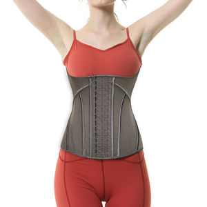 Women's Waist Trainer Corset Breathable Mesh <b>Underbust</b> Firm Tummy Control Shapewear with Adjustable Hooks for Slimming - Product Image 4