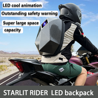 Mochila LED para Motociclistas con Pantalla Programable, Publicidad en Vídeo de Alta Calidad, para Exteriores, P2