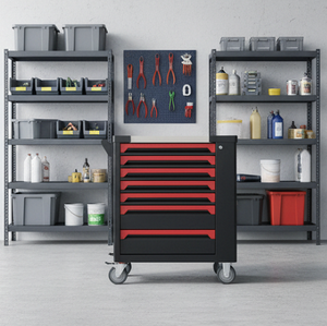 Chariot d'atelier à 7 tiroirs pour réparation automobile, avec outils - Product Image 5