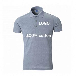 เสื้อโปโลคุณภาพสูงสำหรับผู้ชาย ผ้าฝ้าย ออกแบบเองได้ รับทำโลโก้ OEM ปัก พิมพ์ลาย ปักลายเสื้อโปโลไซส์ใหญ่สำหรับผู้ชาย - Product Image 1