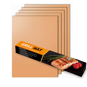 Manufacturers Non Toxic Safe Easy to Clean Non Stick High Temperature Resistant <strong>BBQ</strong> <strong>Grill</strong> <strong>Mat</strong> - Product Image 2
