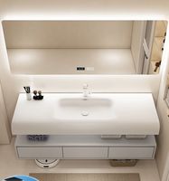 2023 Offres Spéciales Salle de bain WC armoire de toilette flottant vanité lavabo unités