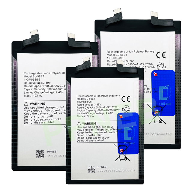 OEM/ODM High-Quality Rechargeable Li-ion Battery for Tecno Inifinix Pova 5 Pro 5G High-Capacity Phone Battery BL-58ET 5850mAh CE