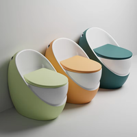 Toilette intégrée de couleur personnalisable, siège de toilette, lavabo, toilette en céramique adaptée à la maison, design créatif