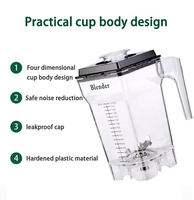 Meilleur mixeur insonorisé de haute qualité, mixeur commercial robuste pour smoothies, broyeur de glace, mixeur pour milkshakes, machine à smoothies