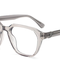 Montures de lunettes ovales unisexes en acétate anti-lumière bleue, lunettes de vue classiques et tendance