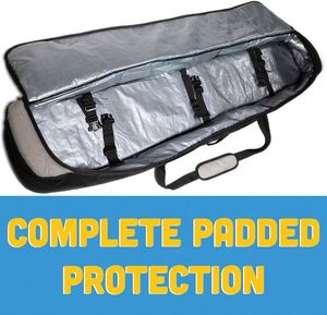 Free Sample 1680D Reinforced <b>Zipper</b> Closure Snowboard & Ski Travel <b>Bag</b> with Double Padding Portable for Winter Sports <b>Storage</b> - Product Image 5