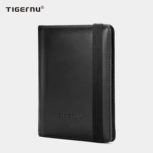 Tigernu T-S8005 money clip forever young purses genuine leather stitching modern dollar bill wallet for men