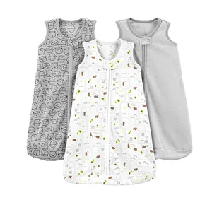 <span class=keywords><strong>Sacco</strong></span> <span class=keywords><strong>a</strong></span> <span class=keywords><strong>pelo</strong></span> su ordinazione del bambino della maglia indossabile senza maniche stampato pieno del cotone organico del <span class=keywords><strong>sacco</strong></span> <span class=keywords><strong>a</strong></span> <span class=keywords><strong>pelo</strong></span> molle eccellente all'ingrosso del bambino - Product Image 1