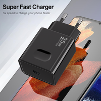 Adaptateur secteur Usb-c 25 w Bloc Usb Chargeur mignon Chargement rapide Bloc chargeur mural 25 Pd Chargeur 25 Watt Type c pour Usa