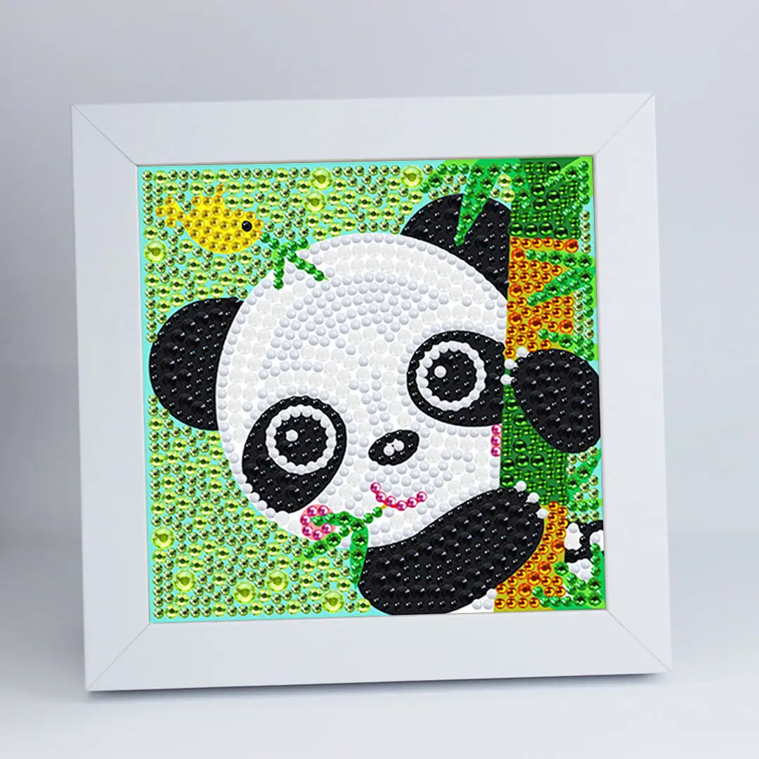 Wholesale DIY Custom Cute Panda Diamond Painting Kits Full diamond Cartoon Pictures