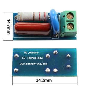Modul sirkuit penyerapan RC/Snubber, perlindungan kontak Relay, modul sirkuit penyerapan RC lonjakan resistensi - Product Image 6