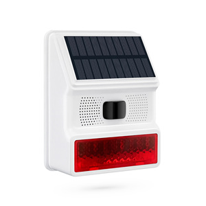 Nouveau produit phare 2026 : Sirène d'alarme <span class=keywords><strong>solaire</strong></span> intelligente WiFi Tuya extérieure étanche IP65 avec détecteur de mouvement et interrupteur anti-sabotage PST-PE523W - Product Image 1