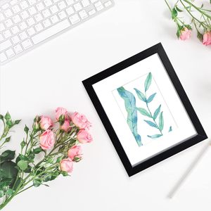 Picture <b>Frame</b> Black Wood Pattern Photo <b>Frame</b> Real Glass Front Wall Art - Product Image 5
