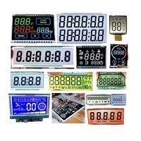 Layar LCD Dispenser Bahan Bakar Tokheim 12 Digit Tujuh 7 Segmen, Layar Kaca Tampilan Segmen Kustom Untuk Pompa Bensin Tokheim