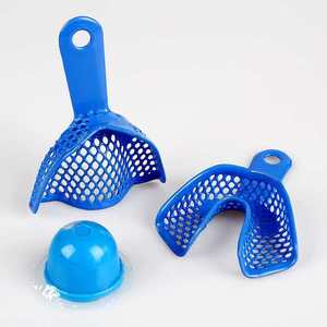 Kit de moules d'empreinte dentaire en plastique non toxique blanc et bleu de bonne qualité pour aligneurs orthodontiques, pour usage domestique - Product Image 2