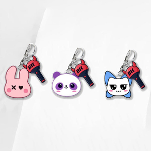 Spot Wholesale Cartoon Fashionable Acrylic Pendant Album Keychain Ruka Ahyeon ASA Series <b>Doll</b> Image <b>Accessories</b> - Product Image 3