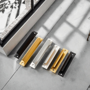 Modern Alloy <b>Pull</b> <b>Handle</b> for Furniture Closet Dresser Cabinet Window Balcony Gate Sliding <b>Door</b> <b>Pulls</b> Invisible for Kitchen Villa - Product Image 2